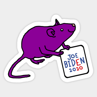 Small Rat with Joe Biden 2020 Sign Sticker